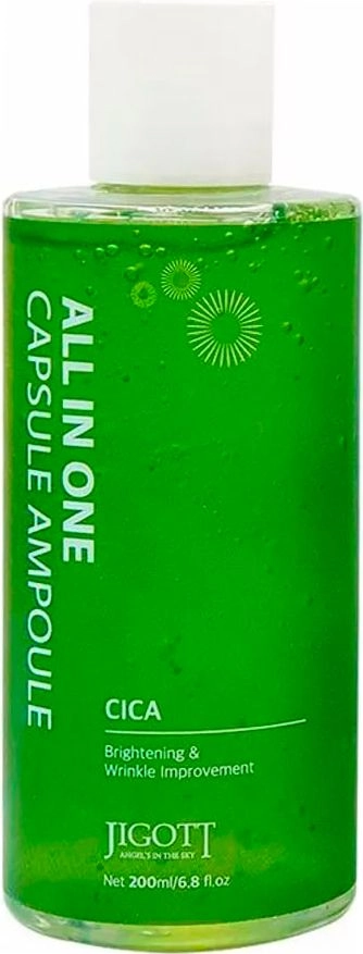 Капсульная сыворотка с центеллой - Jigott All In One Capsule Ampoule Cica, 200 мл - фото N1