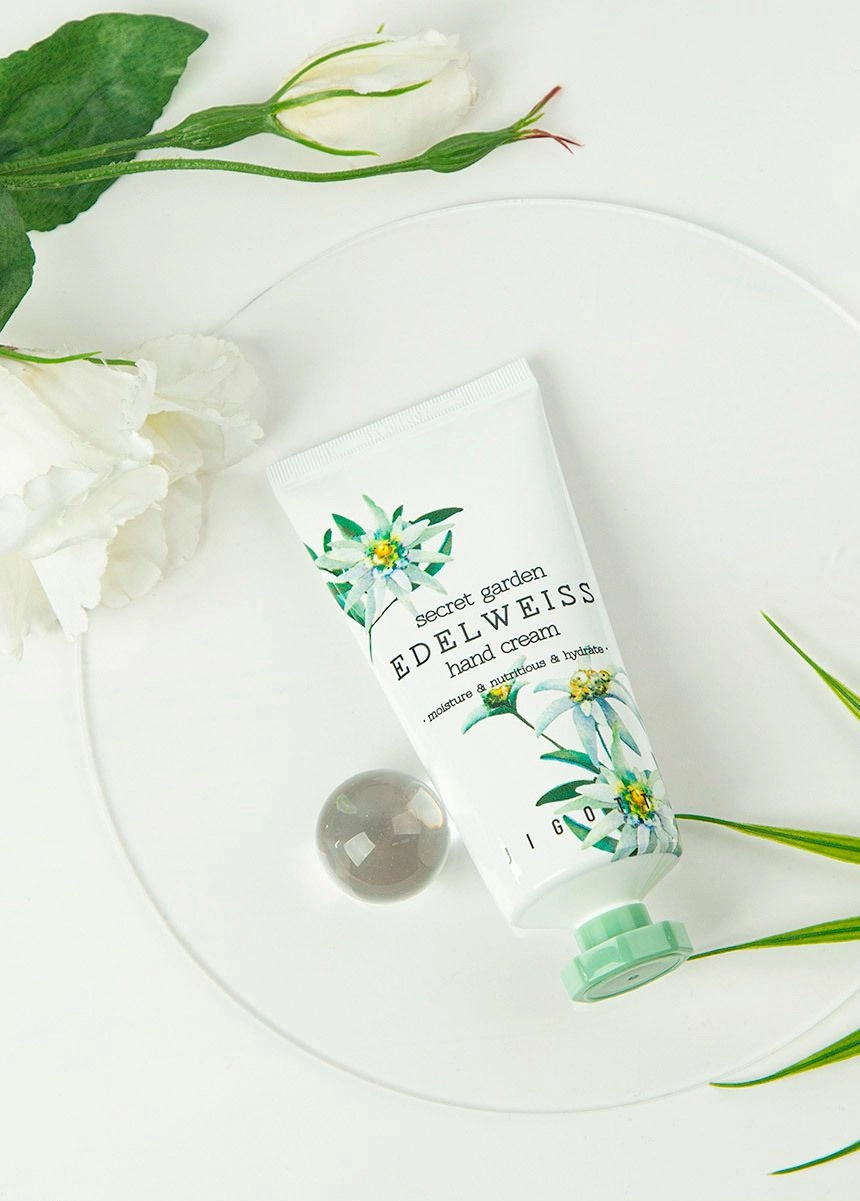 Крем для рук с эдельвейсом - Jigott Secret Garden Edelweiss Hand Cream, 100 мл - фото N2