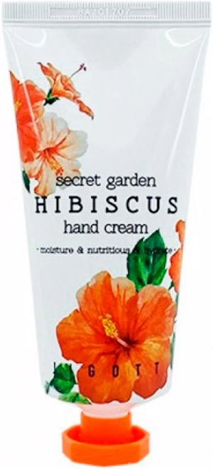 Крем для рук с гибискусом - Jigott Secret Garden Hibiscus Hand Cream, 100 мл - фото N1