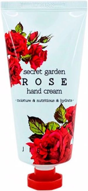 Крем для рук з трояндою - Jigott Secret Garden Rose Hand Cream, 100 мл - фото N1