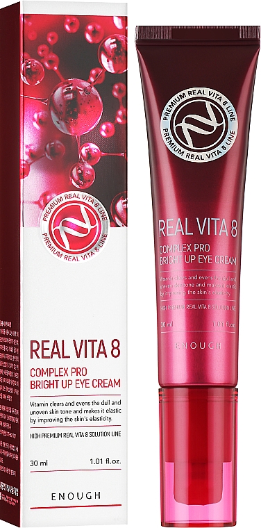 Крем для век с витаминами для сияния кожи - Enough Real Vita 8 Complex Pro Bright Up Eye Cream, 50 мл - фото N1