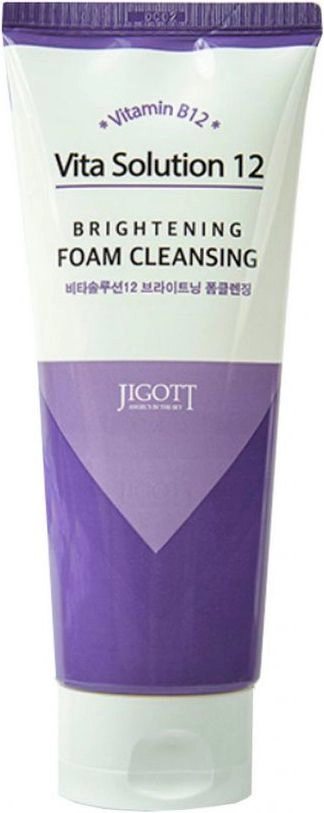 Освітлююча пінка для вмивання - Jigott Vita Solution 12 Brightening Foam Cleansing, 180 мл - фото N1