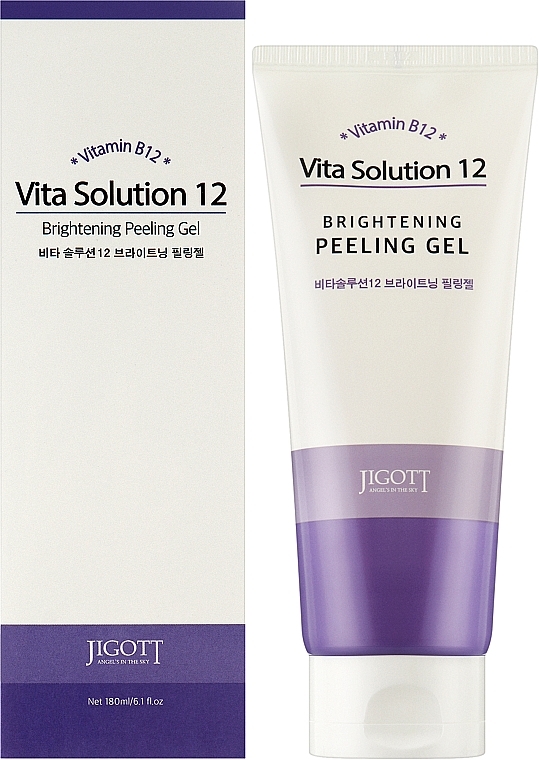 Осветляющий пилинг-гель для лица - Jigott Vita Solution 12 Brightening Peeling Gel, 180 мл - фото N2