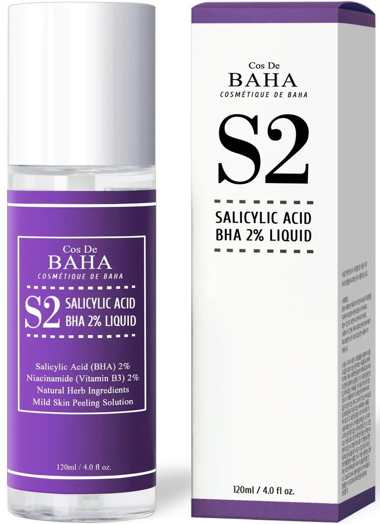 Відлущуюча есенція для проблемної шкіри з саліциловою кислотою - Cos De Baha Salicylic Acid 2% Liquid, 120 мл - фото N1