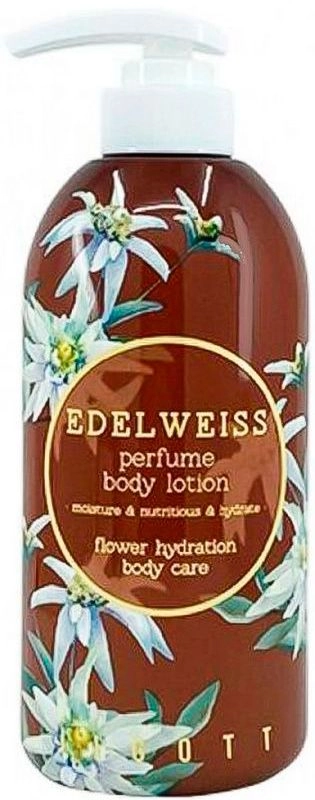 Парфюмированный лосьон для тела с эдельвейсом - Jigott Edelweiss Perfume Body Lotion, 500 мл - фото N1