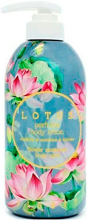 Парфумований лосьйон для тіла з лотосом - Jigott Lotus Perfume Body Lotion, 500 мл - фото N1