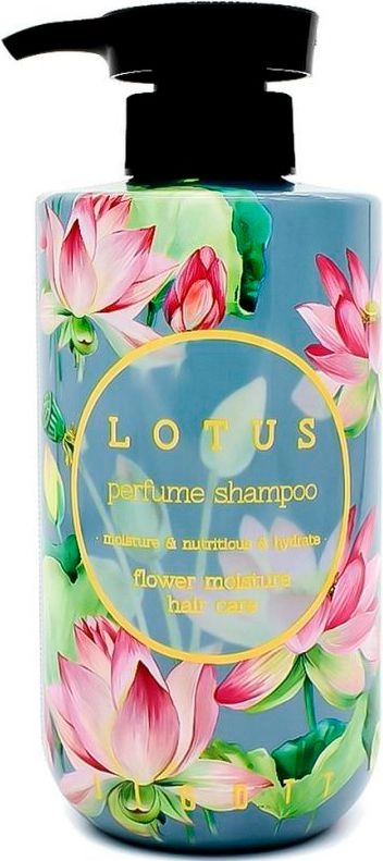 Парфюмированный шампунь для волос с лотосом - Jigott Lotus Perfume Shampoo, 500 мл - фото N1