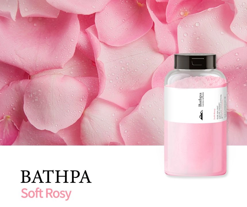 "Ніжна Троянда" - BATHPA Australian Salt Bubble - Soft Rosy, 500 г - фото N2