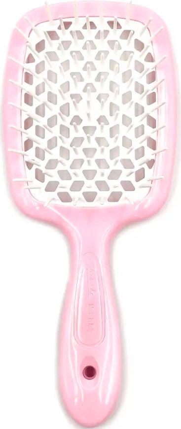 Гребінець для волосся - Janeke Superbrush, рожевий з білим - фото N1
