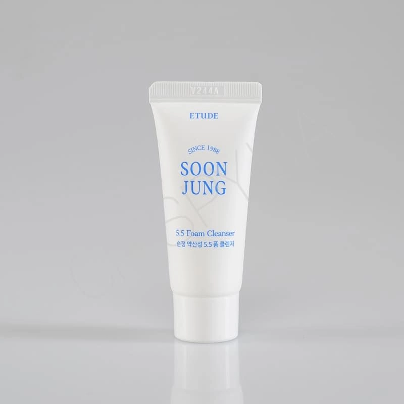 Слабокислотна пінка для вмивання - Etude House Soonjung 5.5 Foam Cleanser, мініатюра, 20 мл - фото N2