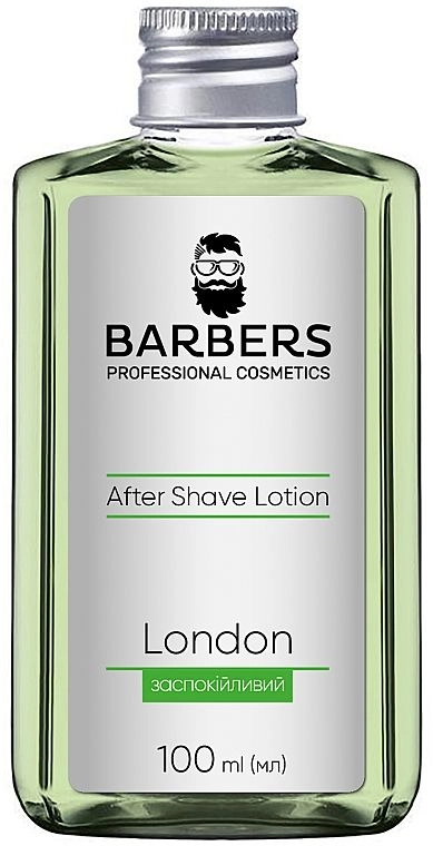 Успокаивающий лосьон после бритья - Barbers London Aftershave Lotion, 100 мл - фото N1