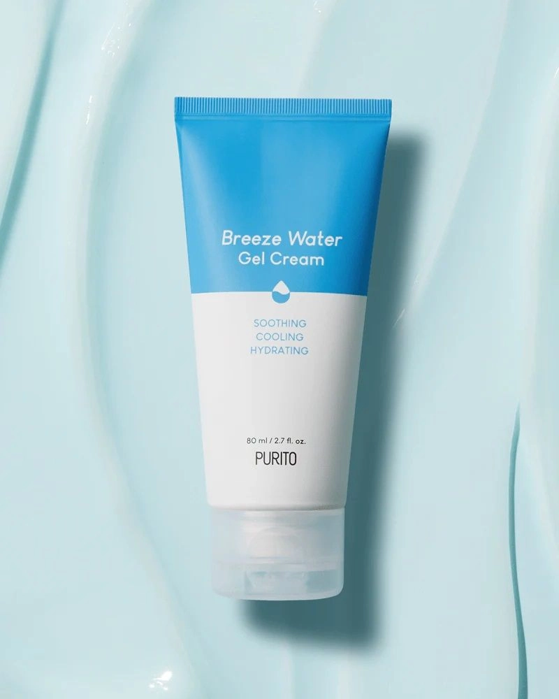 Зволожуючий та охолоджуючий крем-гель для обличчя - PURITO Breeze Water Gel Cream, 80 мл - фото N2