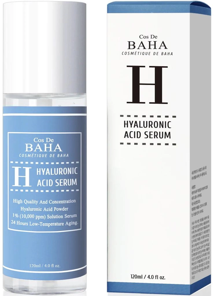 Інтенсивно-зволожуюча сироватка з гіалуроновою кислотою - Cos De Baha H Hyaluronic Acid Serum, 120 мл - фото N3