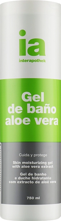 Освіжаючий гель для душу з екстрактом алое вера - Interapothek Gel De Bano Aloe Vera, 750 мл - фото N1