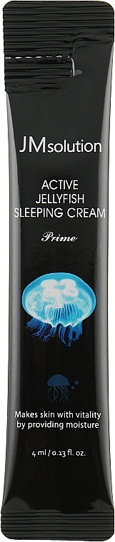 Нічний крем для обличчя з екстрактом медузи - JMsolution Active Jellyfish Sleeping Cream, пробник, 4мл - фото N1