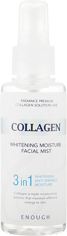Відбілюючий міст для обличчя з колагеном - Enough Collagen Whitening Moisture Facial Mist 3 in 1, 100 мл - фото N1