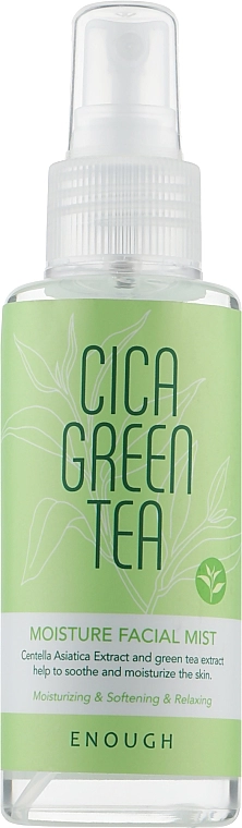 Увлажняющий мист для лица с экстрактом зеленого чая - Enough Cica Green Tea Moisture Facial Mist, 100 мл - фото N1