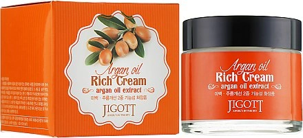 Насичений крем для обличчя з арганієвою олією 70 мл - Jigott Argan Oil Rich Cream - фото N2