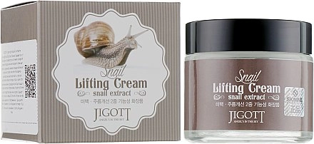 Подтягивающий крем с экстрактом слизи улитки - Jigott Snail Lifting Cream, 70 мл - фото N2