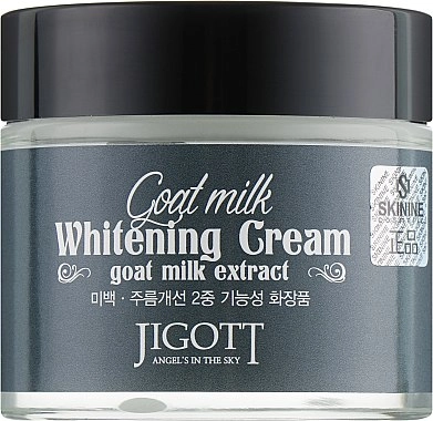 Відбілюючий крем з екстрактом козячого молока - Jigott Goat Milk Whitening Cream, 70 мл - фото N1