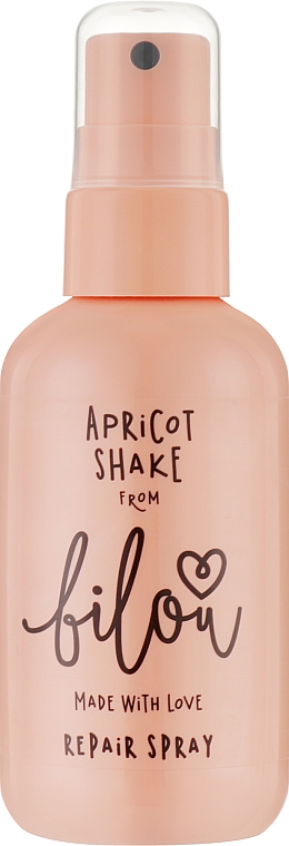 Відновлюючий спрей для волосся "Абрикосовий шейк" - Bilou Apricot Shake Repair Spray, 150 мл - фото N1