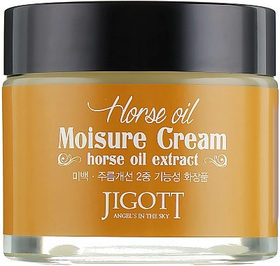 Зволожуючий крем з кінським маслом 70 мл - Jigott Horse Oil Moisture Cream, 70 мл - фото N1