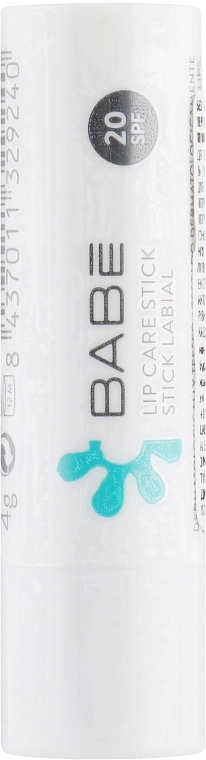 Бальзам-стік для губ з SPF 20 "Зволоження та живлення" - BABE Laboratorios Lip Care Stick, 4г - фото N1
