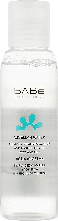 Мицеллярная вода для любого типа кожи, даже очень чувствительной - BABE Laboratorios Micellar Water, 250 мл - фото N1