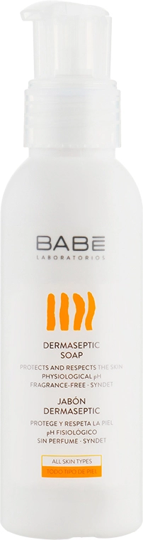 Дерматологічне антибактеріальне мило - BABE Laboratorios BODY Dermatological Soap, travel size, 100 мл - фото N1