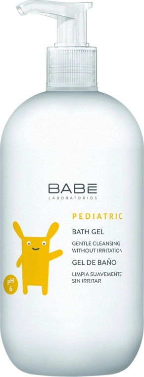 Мягкий детский гель для душа - BABE Laboratorios PEDIATRIC Bath Gel, 500 мл - фото N1