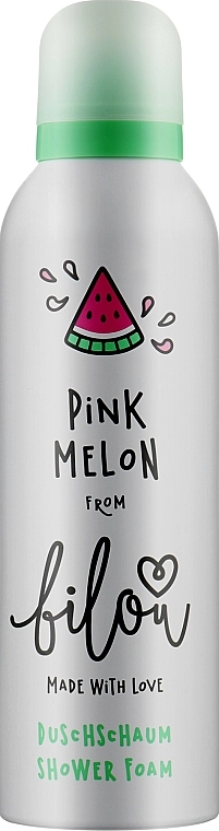 Пенка для душа "Арбуз" - Bilou Pink Melon Shower Foam, 200 мл - фото N1