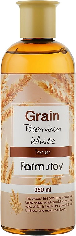 Тонер для лица с экстрактом ростков пшеницы - FarmStay FarmStay Grain Premium White Toner, 350 мл - фото N1