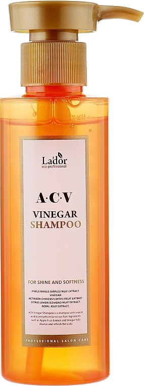 Глубокоочищающий шампунь с яблочным уксусом для жирной кожи головы склонной к перхоти - La'dor ACV Vinegar Shampoo, 150 мл - фото N1