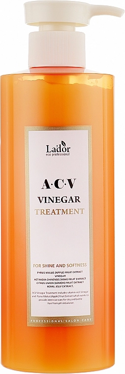Маска для волосся з яблучним оцтом для жирної шкіри голови - La'dor ACV Vinegar Treatment, 430 мл - фото N1