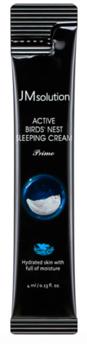 Ночной крем с экстрактом ласточкиного гнезда - JMsolution Active Bird's Nest Sleeping Cream, пробник, 4 мл - фото N1