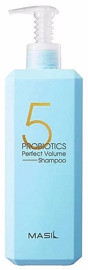 Шампунь для надання об’єму тонкому волоссю з пробіотиками - Masil 5 Probiotics Perfect Volume Shampoo, 500 мл - фото N1