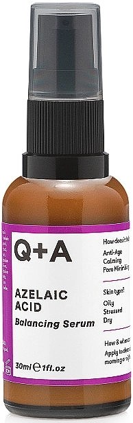 Сыворотка для лица с азелаиновой кислотой - Q+A Azelaic Acid Balancing Serum, 30 мл - фото N1
