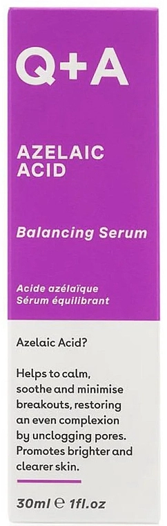 Сироватка для обличчя з азелаїновою кислотою - Q+A Azelaic Acid Balancing Serum, 30 мл - фото N2