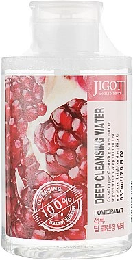 Очищаюча вода з гранатом - Jigott Pomegranate Deep Cleansing Water, 530 мл - фото N1