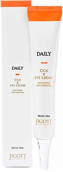 Крем для повік з центелою - Jigott Daily Real Cica Eye Cream, 50 мл - фото N1