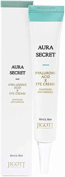 Крем для повік з гіалуроновою кислотою - Jigott Aura Secret Hyaluronic Acid Eye Cream, 50 мл - фото N1