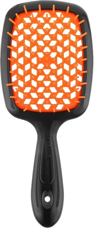 Janeke Расческа для волос Superbrush 1830 The Original Italian Design Черная и оранжевая - фото N2