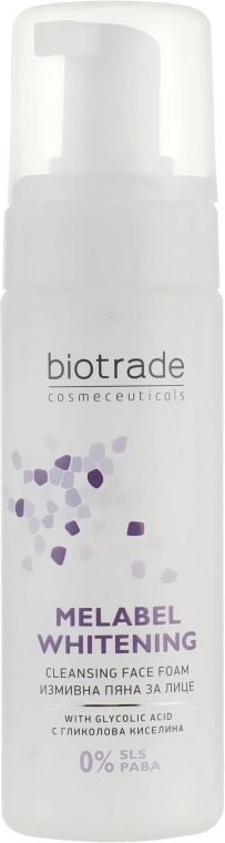 Пінка для вмивання з відбілюючим ефектом - Biotrade Melabel Cleansing Face Foam, 150 мл - фото N1