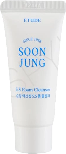 Слабокислотна пінка для вмивання - Etude House Soonjung 5.5 Foam Cleanser, мініатюра, 20 мл - фото N1