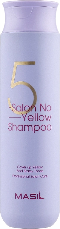 Тонуючий шампунь проти жовтизни освітленого волосся - Masil 5 Salon No Yellow Shampoo, 300 мл - фото N2
