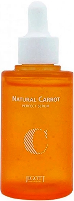 Поживна сироватка для обличчя з олією насіння моркви - Jigott Natural Carrot Perfect Serum, 50 мл - фото N1