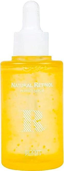 Омолоджуюча сироватка для обличчя з ретинолом - Jigott Natural Retinol Perfect Serum, 50 мл - фото N1