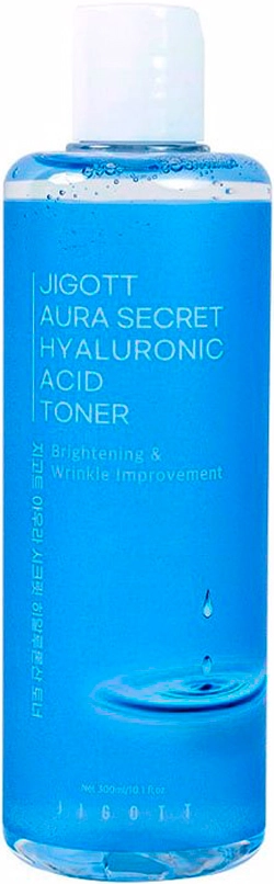 Глибокопроникаючий тонер з гіалуроновою кислотою - Jigott Aura Secret Hyaluronic Acid Toner, 300 мл - фото N1