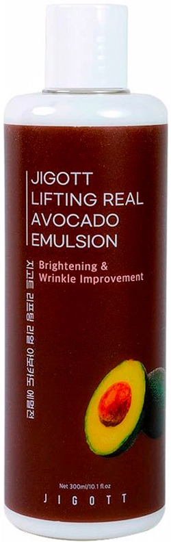 Антивікова ліфтинг емульсія з екстрактом авокадо - Jigott Lifting Real Avocado Emulsion, 300 мл - фото N1