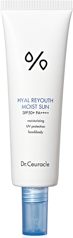 Зволожуючий сонцезахисний крем - Dr. Ceuracle Hyal Reyouth Moist Sun SPF 50+ PA++++, 50 мл - фото N1